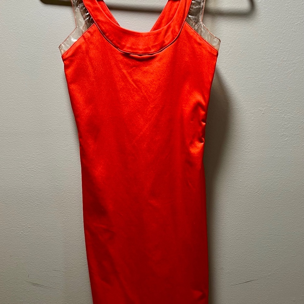 ❤️AUTHENTIC GIANNI VERSACE VERSUS DRESS W/CLEAR STRAPS❤️